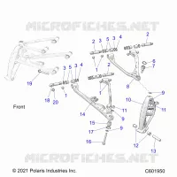 SUSPENSION, CONTROL ARMS, AND SPINDLE