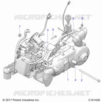 ENGINE, ENGINE AND SUPPORT TRANSMISSION
