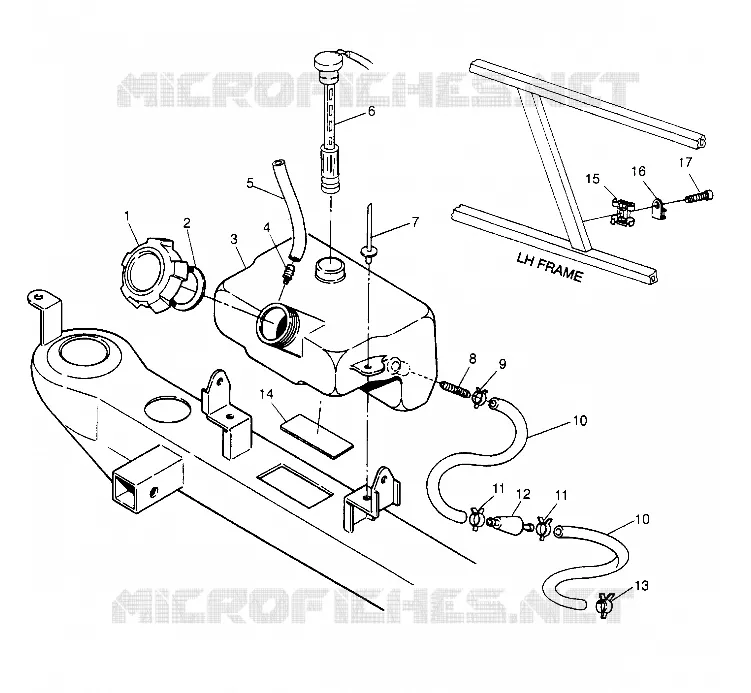RESERVOIR D'HUILE ASSEMBLY 6x6 400L