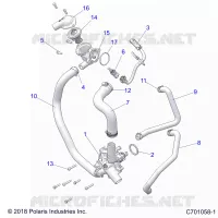 MOTEUR, WATERPUMP AND BYPASS