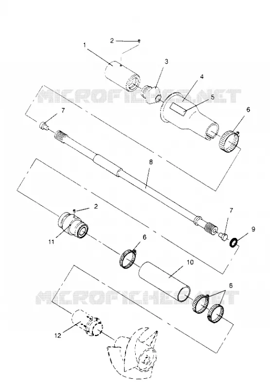SYSTÈME DE TRANSMISSION  SL 750 B954070 (4930523052B002)