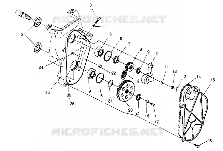 CARTER DE CHAINEE ASSEMBLY 600 XCR 0951676 (4929132913B009)