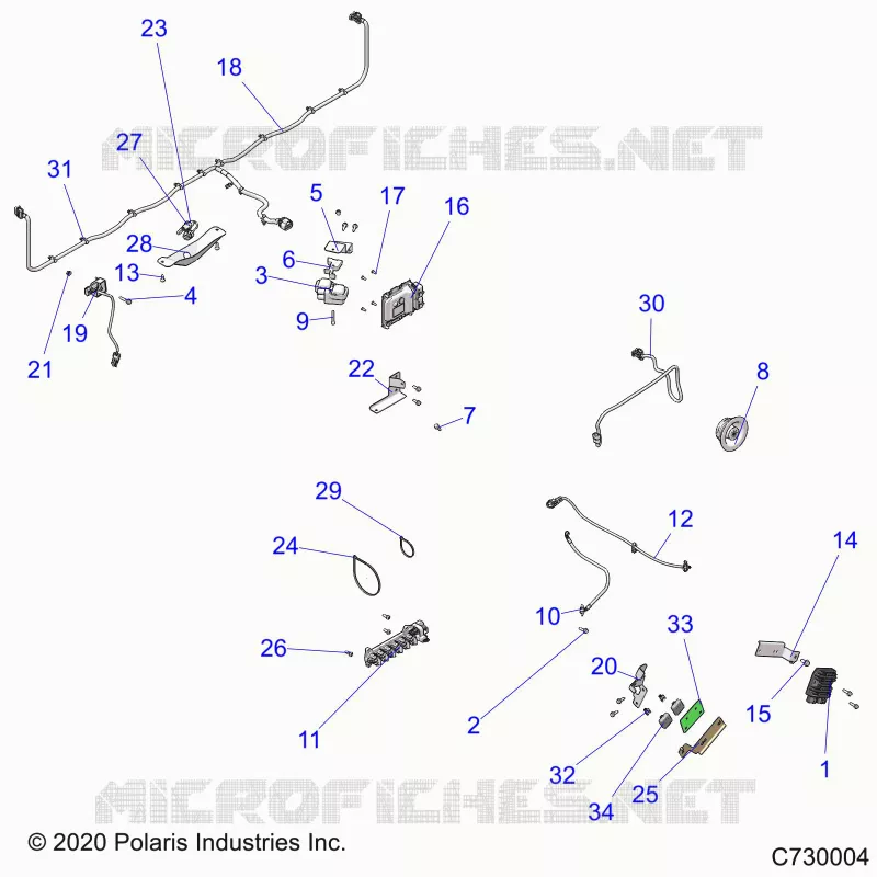 ELECTRICITE,  WIRE HARNESS COMPONANTS