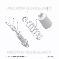 SUSPENSION, AMORTISSEUR AVANT TRACK (7045714)