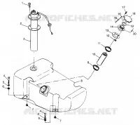 CARBURANT TANK SL 700 B974071, Intl. SL 700 I974071, SL 700 Deluxe B974072 and I (4940874087A010)