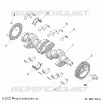 ENGINE, VILEBREQUIN AND BEARINGS