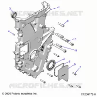 MOTEUR, FRONT COVER