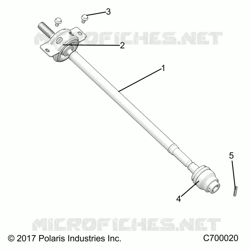 DRIVE TRAIN, ARBRE DE TRANSMISSION AVANT