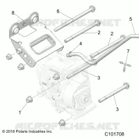 DRIVE TRAIN, SUPPORT PONT, REAR