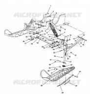 SUSPENSION AVANT AND SKI WIDETRAK GT 0962061 AND EUROPEAN WIDETRAK GT E9620 (4931623162B001)