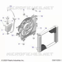 ENGINE, SYSTÃˆME DE REFROIDISSEMENT, RADIATOR, FAN &amp; OVERFLOW BOTTLE