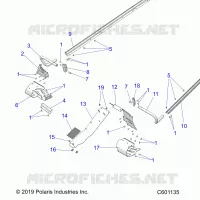 CHASSIS, PROTECTION D'EMBRAYAGE, FOOTRESTS, TUNNEL GRIPS