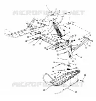 SUSPENSION AVANT AND SKI WIDETRAK GT 0952061 AND  EUROPEAN WIDETRAK GT E952 (4928962896B001)