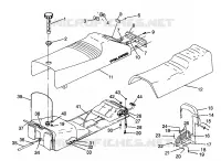 SIEGE ET RESERVOIR SPORT 0980443 and SPORT TOURING 0980243 (4942054205A007)