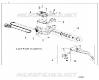 FREIN AVANT BRAKE LEVER AND MASTER CYLINDER