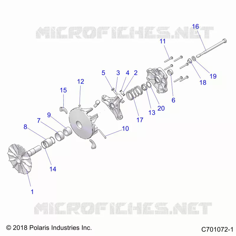 SYSTÃˆME DE TRANSMISSION, PRIMARY CLUTCH