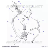 MOTEUR, WATERPUMP AND BYPASS