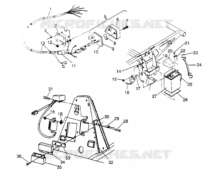 ELECTRICITE/FEU ARRIERE ASSEMBLY 2X4 300 W947530 (4926742674C005)