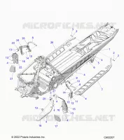 CHASSIS, PROTECTION D'EMBRAYAGE,  FOOTRESTS, AND RUNNING BOARDS