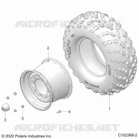 ROUES, REAR TIRE