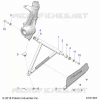 SUSPENSION, A-ARM AND SUPPORT MOUNTING