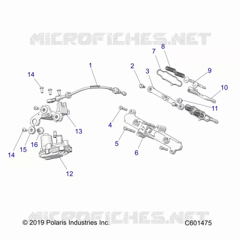 ENGINE, VALVE D'ECHAPPEMENT ASM. AND ACTUATOR -S23TDP8RS (C601475)