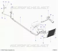 SYSTÃˆME DE CLIMATISATION CONDENSER AND HOSE ROUTINGS