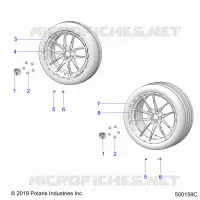 ROUES, FRONT AND REAR (R MODELS)
