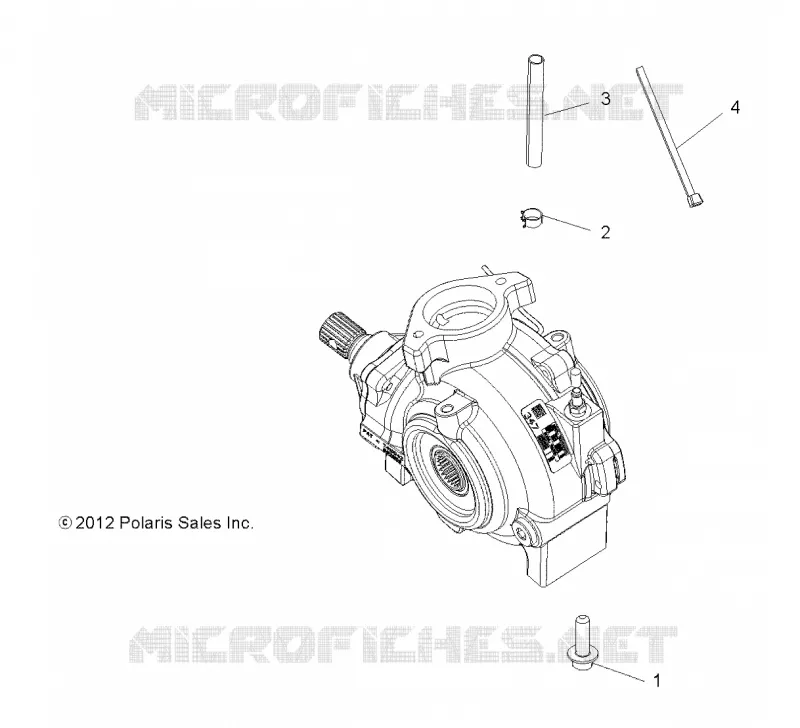 SYSTÈME DE TRANSMISSION, GEARCASE MOUNTING, FRONT