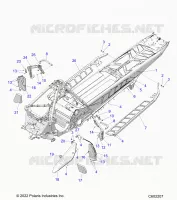 CHASSIS, PROTECTION D'EMBRAYAGE,  FOOTRESTS, AND RUNNING BOARDS