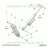 AMORTISSEUR MOUNTING, REAR SUSP.