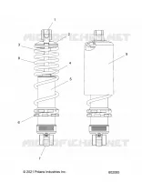 SUSPENSION, AMORTISSEUR AVANT TRACK