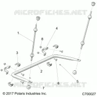 SUSPENSION, REAR BARRE STABILISATRICE