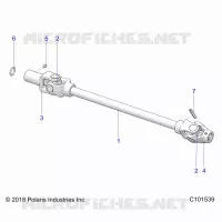 DRIVE TRAIN, ARBRE DE TRANSMISSION AVANT