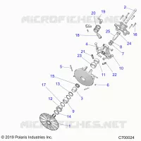 SYSTEME DE TRANSMISSION, PRIMARY CLUTCH