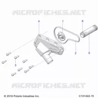 MOTEUR, WATERPUMP IMPELLER AND COVER