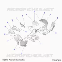 HABITACLE AVANT AND SIDE PANELS