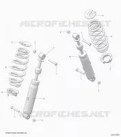 SUSPENSION ARRIERE SHOCK AND MOUNTING