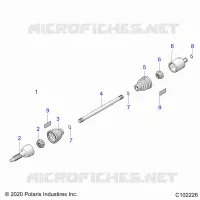 SYSTÃˆME DE TRANSMISSION, REAR DRIVE SHAFT