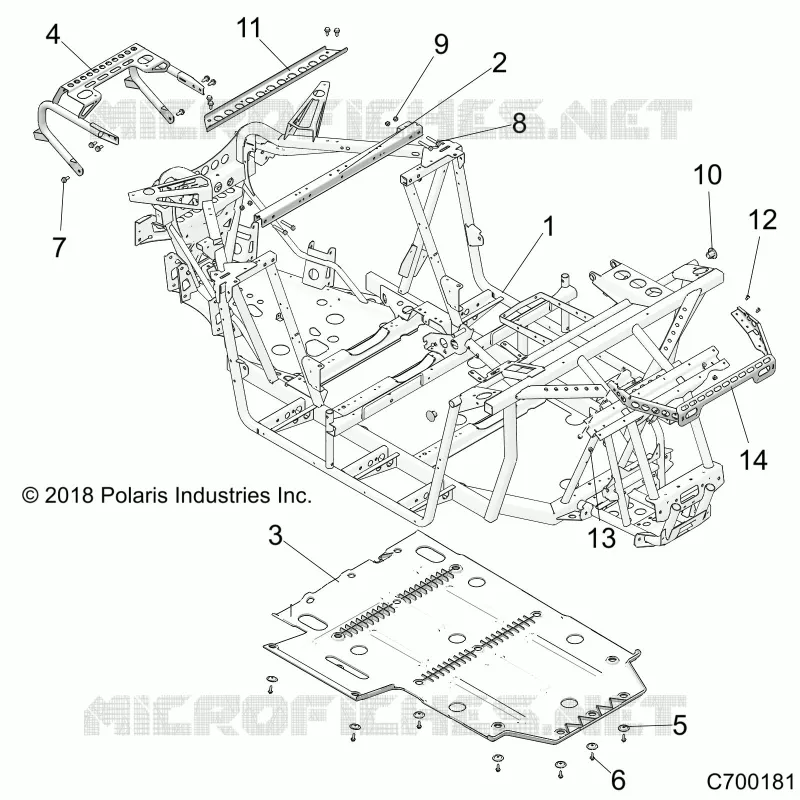 CHASSIS, MAIN FRAME AND SKID PLATE