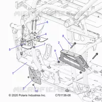 CHASSIS, MOTEUR AND REAR DRIVELINE MOUNTING
