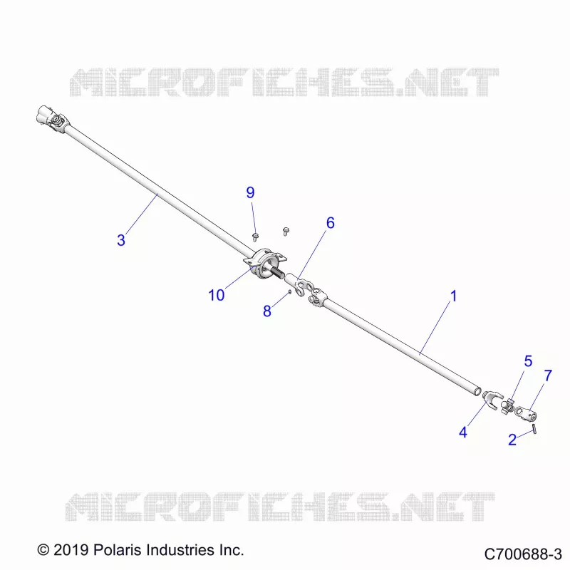 SYSTEME DE TRANSMISSION, PROP SHAFT
