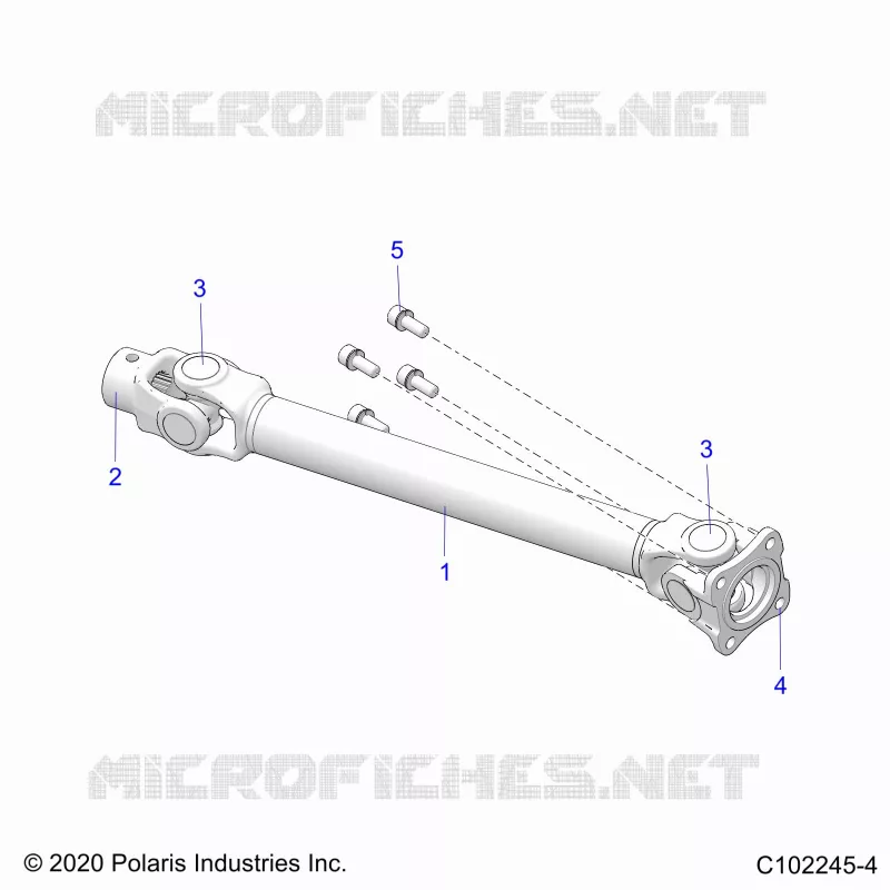 SYSTÃˆME DE TRANSMISSION, REAR PROP SHAFT