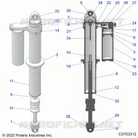 SUSPENSION ARRIERE SHOCK