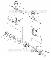 PISTON ET VILEBREQUIN LITE 0983433 AND LITE DELUXE 0983431 (4941864186C005)