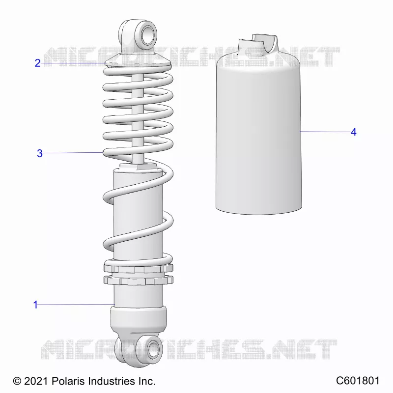 SUSPENSION, AMORTISSEUR AVANT TRACK
