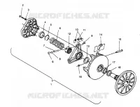 EMBRAYAGE DE TRANSMISSION 600 XCR 0961676 AND EUROPEAN 600 XCR E961676 (4932123212B013)