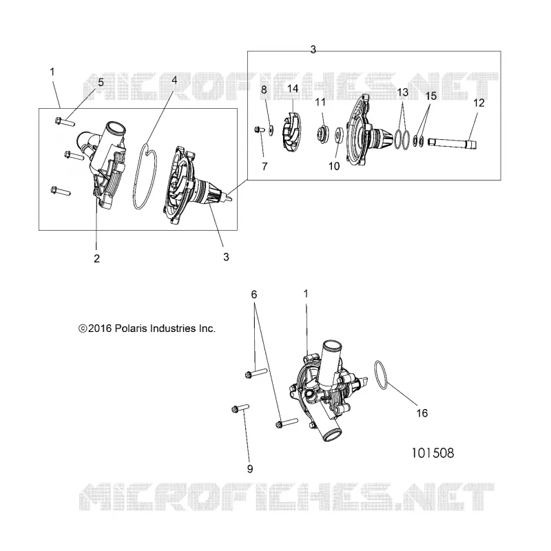 REFROIDISSEMENT, WATERPUMP