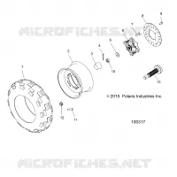 ROUES, FRONT TIRE AND FREIN DISC