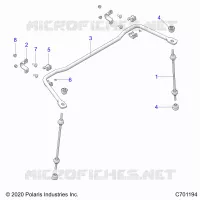 SUSPENSION, REAR BARRE STABILISATRICE